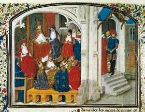 Papst Urban II. verkündet den Ersten Kreuzzug während des Konzils von Clermont