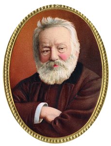 Porträt des französischen Schriftstellers Victor Hugo (1802-1885) - Chromolithographie aus dem späten 19. Jahrhundert von Unknown artist