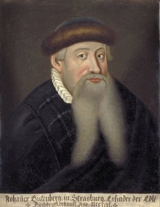 Porträt von Johannes Gutenberg
