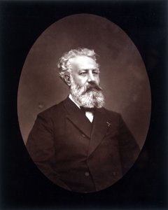 Porträtmedaillon von Jules Verne - in "Les Hommes d