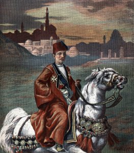 Porträt von Abbas II. Hilmi, Khedive von Ägypten von 1892 bis 1914. von Unknown artist