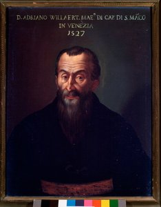 Porträt von Adrian Willaert, flämischer Komponist von Unknown artist
