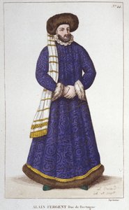 Porträt von Alain Fergent (1060-1115), Herzog der Bretagne