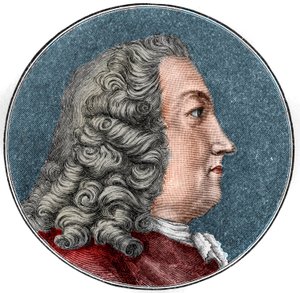 Porträt von Albrecht von Haller, Schweizer Mediziner, Physiologe und Botaniker (1708-1777). Gravur