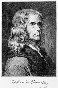 Porträt von Aldebert Von Chamisso de Boncourt (1781-1838), deutscher Schriftsteller und Gelehrter französischer Herkunft - Gravur von Unknown artist