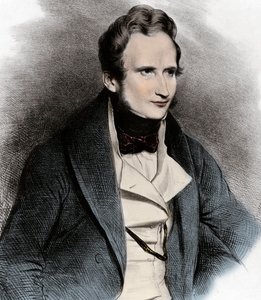 Porträt von Alfred de Vigny - Porträt des Dichters Alfred de Vigny (1797-1863) von Unknown artist