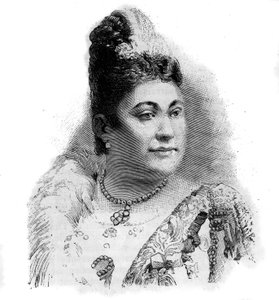 Porträt von Amalie Friedrich MATERNA, österreichische Sopranistin (1844-1918) von Unknown artist