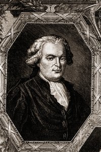 Porträt von Anthelme Brillat-Savarin. Französischer Magistrat und Schriftsteller (1755-1826), Autor der Physiologie des Geschmacks (1826), Sammlung von Reflexionen über die Freuden des Tisches. Jean Anthelme Brillat-Savarin (1755-1826) französischer Gastro von Unknown artist