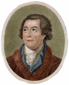Porträt von Antoine Laurent de Lavoisier, französischer Chemiker (1743-1794). Gravur von Chapman.