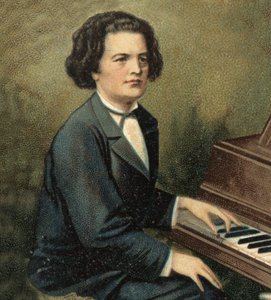 Porträt von Anton Rubinstein (1829-1894), russischer Pianist und Komponist von Unknown artist