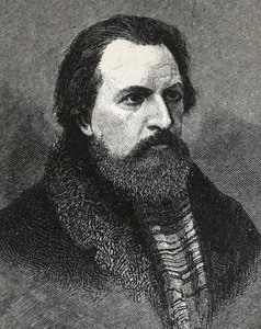 Porträt von Apollo Grigoryev (1822-1865) russischer Dichter und Kritiker - Apollo Grigoriev Dichter und Literaturkritiker und russischer Theatral von Unknown artist