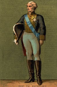Porträt von Armand du PLESSIS, Herzog von RICHELIEU (1766-1822)