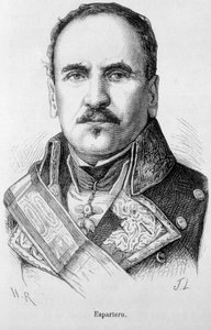 Porträt von Baldomero Espartero, Herzog des Sieges, General und spanischer Staatsmann (1793-1879) von Unknown artist