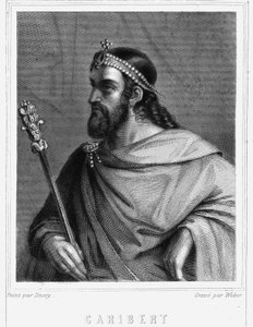 Porträt von Charibert (? -?), König von Paris (561-567) - in „Histoire des Français“ von Lavallée, Gravur, sd. von Unknown artist