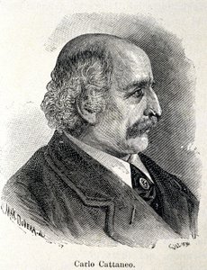 Porträt von Carlo Cattaneo (1801-1869) von Unknown artist