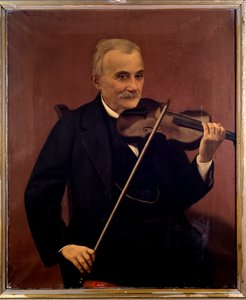 Porträt von Cesare Emiliani, italienischer Geiger von Unknown artist