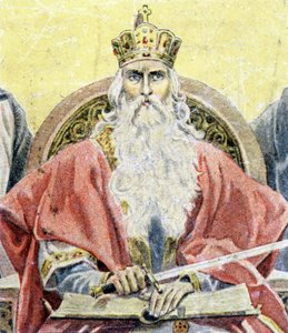 Porträt von Karl dem Großen - Gravur von Unknown artist