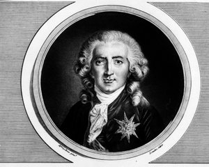 Porträt von Charles Alexandre de Calonne (1734-1802). Gravur in „Komplette Sammlung historischer Gemälde der Französischen Revolution, in drei Bänden.“ 1804. von Unknown artist