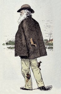 Porträt von Charles Darwin (1809-1882) spielt mit Eichhörnchen. von Unknown artist