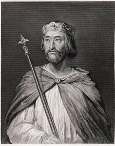 Porträt von Karl III. genannt der Einfältige (879 - 929), König von Frankreich (898 - 929) - in „Histoire des Français“ von Lavallée, Gravur, sd von Unknown artist