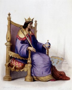 Porträt von Karl I. von Anjou (1227-1285) - in „Le Plutarque francais“, ed. Mennechet von Unknown artist