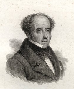 Porträt von Chateaubriand, Kupferstich des 19. Jahrhunderts von Unknown artist