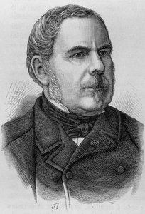 Porträt von Graf Napoleon Daru (? - 1889). Gravur des späten 19. Jahrhunderts in „Histoire de France“ von H. Martin.