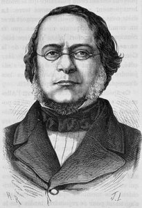 Porträt von Daniele Manin (1804 - 1857). Gravur aus dem späten 19. Jahrhundert in „Histoire de France“ von H. Martin.