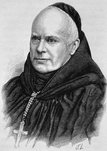 Porträt von Dom Guéranger (1805 - 1875). Gravur aus dem späten 19. Jahrhundert in „Histoire de France“ von H. Martin