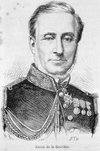 Porträt von Edmond Jurien de La Graviere (1812-1892), französischer Admiral