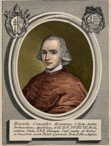 Porträt von Ercole Consalvi, Kardinalstaatssekretär von Pius VII. Gravur des 19. Jahrhunderts von Unknown artist