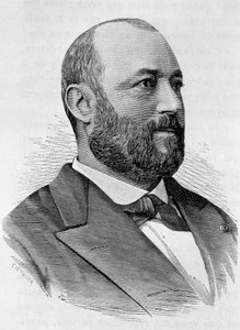Porträt von Ernoul. Gravur aus dem Ende des 19. Jahrhunderts in „Histoire de France“ von H. Martin