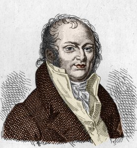 Porträt von Etienne Geoffroy Saint Hilaire (Saint-Hilaire) (1772-1844), französischer Naturforscher. Gravur aus dem Jahr 1835.
