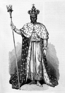 Porträt von Faustin Soulouque (1782-1867) alias Faustin I., Kaiser von Haiti von 1847 bis 1859. Gravur von 1856 von Unknown artist