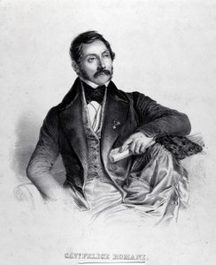 Porträt von Felice Romani, Librettist, Dichter und italienischer Kritiker (1788-1865). von Unknown artist