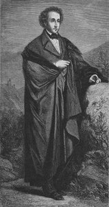 Porträt von Felix Mendelssohn-Bartholdy (1809-1847), deutscher Komponist. von Unknown artist