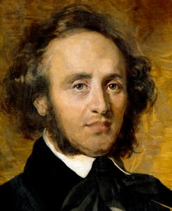 Porträt von Felix Mendelssohn Bartholdy (1809-1847) deutscher Komponist von Unknown artist