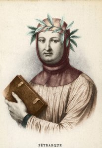 Porträt von Francesco Petrarca (Petrarch), italienischer Schriftsteller (1304 - 1374)