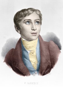 Porträt von Franz Liszt (1811-1886), ungarischer Komponist und Pianist. von Unknown artist