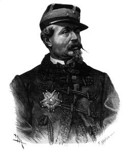 Porträt von General Alfred Chanzy (1823-1883) Gravur von 1883 von Unknown artist