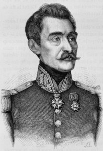 Porträt von General Bréa. Gravur aus dem späten 19. Jahrhundert in „Histoire de France“ von H. Martin. von Unknown artist
