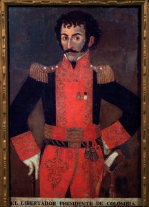 Porträt von General Santander, kolumbianischer Militär und Staatsmann von Unknown artist