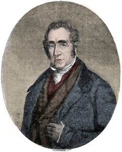Porträt von George Stephenson (1781-1848), britischer Ingenieur und Pionier der Eisenbahnlokomotiven von Unknown artist