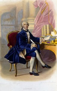 Porträt von Georges Louis Leclerc, Graf von Buffon (1707 - 1788), französischer Naturforscher und Schriftsteller. In „Le Plutarque francais“