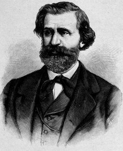 Porträt von Giuseppe Verdi, italienischer Komponist (1813 - 1901)