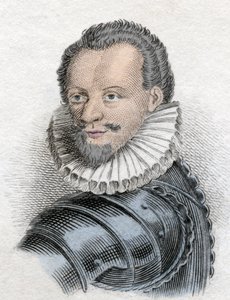 Porträt von Heinrich I. von Lothringen, 3. Herzog von Guise, bekannt als der Scalafre (1550 - 1588)