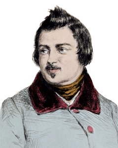 Porträt von Honoré de Balzac (1799-1850) englischer Schriftsteller von Unknown artist
