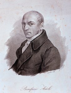 Porträt des italienischen Komponisten Bonifazio Asioli (1769-1832)