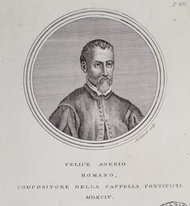 Porträt des italienischen Komponisten Felice Anerio