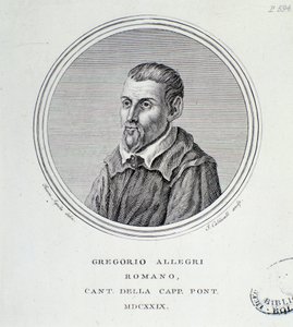 Porträt des italienischen Komponisten Gregorio Allegri von Unknown artist